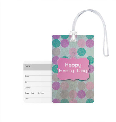 

100yellow Luggage Tags- Printed High Quality Gloss Finish PVC Travel/Bag Tag with Silicon Strap- Ideal For Travel Luggage Tag(Multicolor)