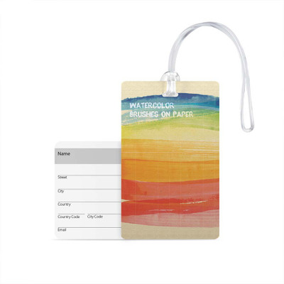 

100yellow Luggage Tags- Printed High Quality Gloss Finish PVC Travel/Bag Tag with Silicon Strap- Ideal For Travel Luggage Tag(Multicolor)