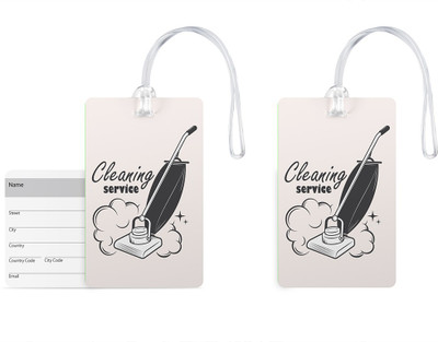 

100yellow Luggage Tags- Designer Print High Quality Gloss Finish PVC Bag Tag with Silicon Strap- Ideal For Gift-Pack Of 2 Luggage Tag(Multicolor)