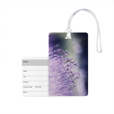 

100yellow Luggage Tag- Flower Quote Printed High Quality PVC Travel/Bag Tag with Silicon Strap- Ideal For Gift Luggage Tag(Multicolor)