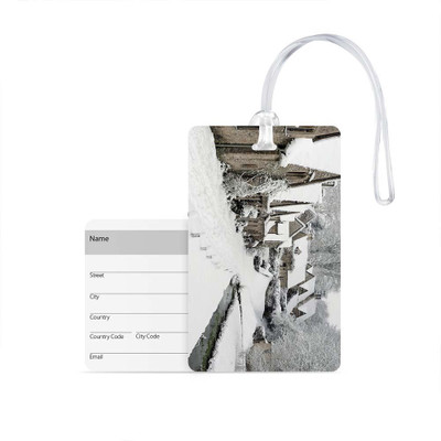 

100yellow Luggage Tag- Natural Scenery Printed Designer Luggage Travel Baggage Tags with Silicon Strap- Ideal For Travel Luggage Tag(Multicolor)
