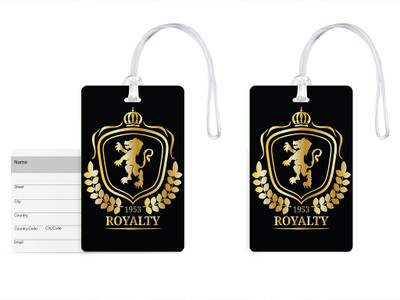 

100yellow Luggage Tags- Printed High Quality Gloss Finish PVC Bag Tag with Silicon Strap- Ideal For Travel-Pack Of 2 Luggage Tag(Multicolor)