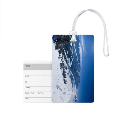 

100yellow Luggage Tag- Natural Scenery Printed Designer Luggage Travel Baggage Tags with Silicon Strap- Ideal For Travel Luggage Tag(Multicolor)