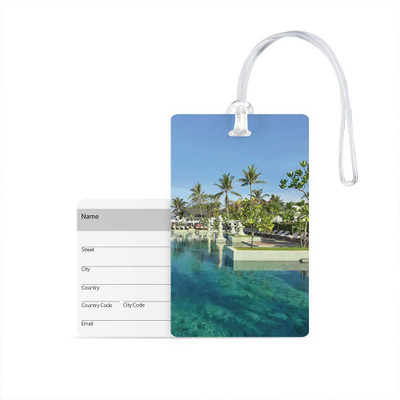 

100yellow Luggage Tags- Natural scenery Print High Quality PVC Travel/Bag Tag with Silicon Strap- Ideal For Travel Luggage Tag(Multicolor)