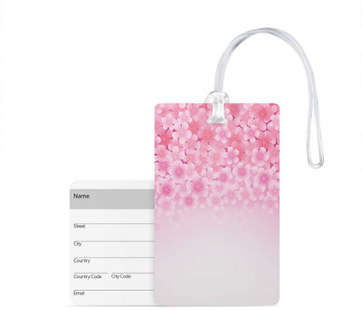 

100yellow Luggage Tags- Printed High Quality Gloss Finish PVC Travel/Bag Tag with Silicon Strap- Ideal For Travel Luggage Tag(Multicolor)