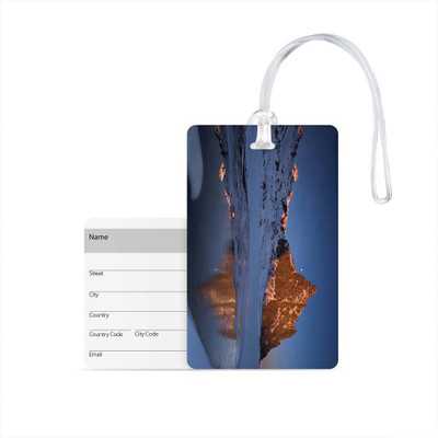 

100yellow Luggage Tag- Natural Scenery Printed Designer Luggage Travel Baggage Tags with Silicon Strap- Ideal For Travel Luggage Tag(Multicolor)