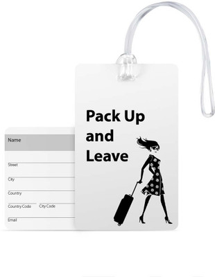 

100yellow Luggage Tags- Printed High Quality Gloss Finish PVC Travel/Bag Tag with Silicon Strap- Ideal For Travel Luggage Tag(Multicolor)