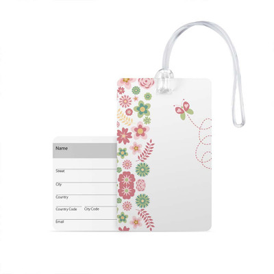 

100yellow Luggage Tags- Printed High Quality Gloss Finish PVC Travel/Bag Tag with Silicon Strap- Ideal For Travel Luggage Tag(Multicolor)