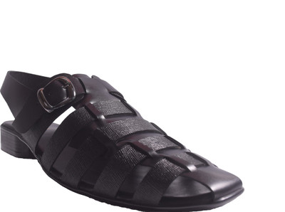 

Footsee Men Black Sandals