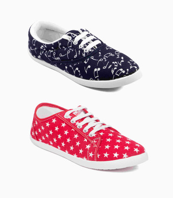 

Asian women's combo Pack Of 2 Casuals Casuals For Women(Multicolor