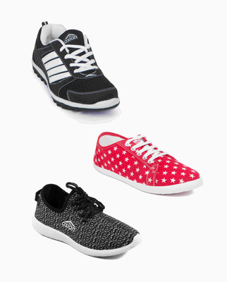 

Asian Women's Combo Pack of 3 casual shoes Casuals For Women(Multicolor