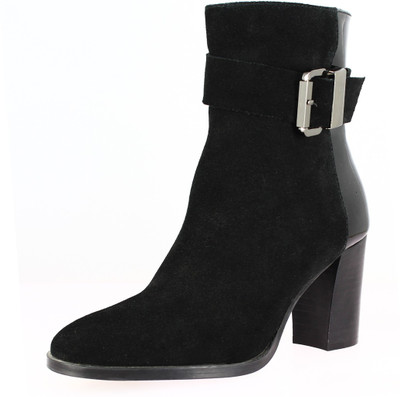 

Saint G Leather Ankle Boots For Women(Black