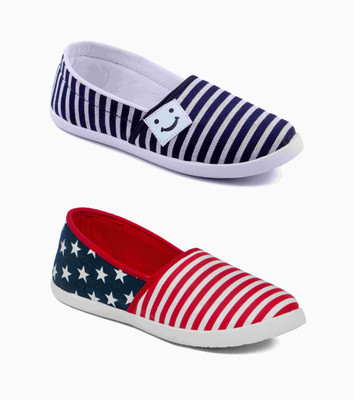 

Asian women's combo Pack Of 2 Casuals Casuals For Women(Multicolor