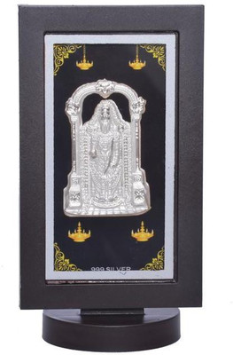 

Siri Creations 999 Pure Silver Balaji With Acralyic Frame Decorative Showpiece - 13.1 cm(Silver, Silver)