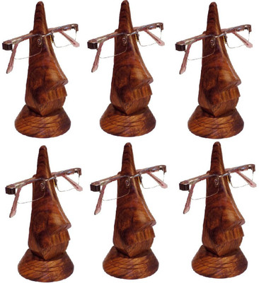 

Craftatoz 6 Compartments Wooden Spectacle Holder(Brown)