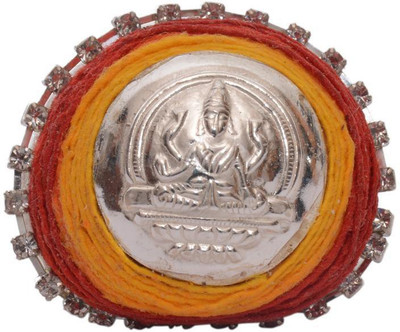 Siri Creations Betal Nut With Silver Lakshmi And Stone Work Decorative Showpiece - 2.7 cm(Silver, Silver)