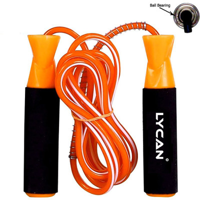 

Lycan Exclusive Skipping Rope For Men Women Weight Loss Ball Bearing Skipping Rope(Multicolor, Length: 274 cm), Multicoolor