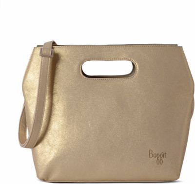 

Baggit Women Casual Gold PU Sling Bag