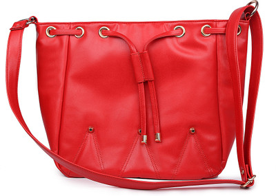 

JFC Women Casual Red PU Sling Bag