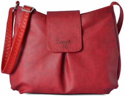 

Baggit Women Casual Red PU Sling Bag