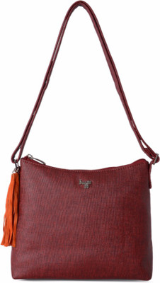 

Baggit Women Casual Red PU Sling Bag