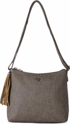 

Baggit Women Casual Beige PU Sling Bag