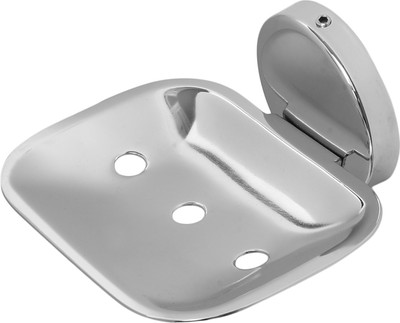 

Mochen Kitchen Counter/Sink Soap Dish – Self Draining Soap Saver Design - Polished Stainless Steel(Silver)