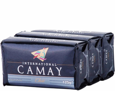 

Camay Chic Fragrance Soap(Set of 3)(125 g, Pack of 3)