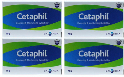 

Cetaphil Cleansing and Moisturising Syndet Bar(75 g, Pack of 4)