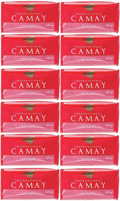 

Camay Classic Fragrance Soap(Set of 12)(125 g, Pack of 12)
