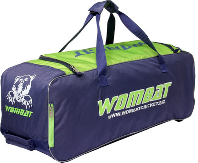 

Wombat Polyester Blue Green JUNIOR CRICKET KIT BAG with Wheel / Wheelie Cricket Bag /JUNIOR Wheelie Bag Wheelie Cricket Kit bag(Blue, Kit Bag