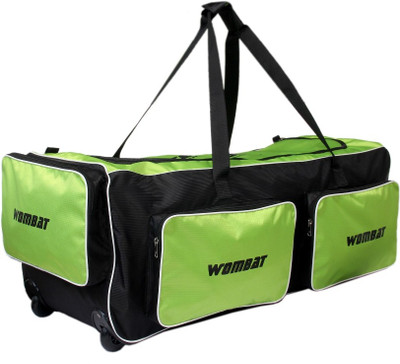 

Wombat Green/ Black Polyester Cricket Wheelie Kit Bag / Cricket Kit bag with Wheel Wheelie Cricket Kit Bag(Green, Kit Bag), Black;parrot green