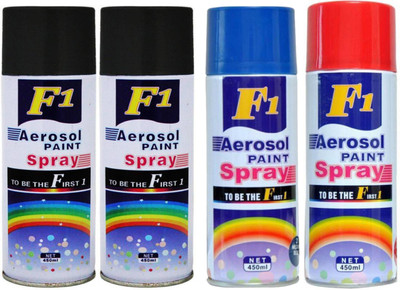 V T Eye Multicolor Spray Paint 450 ml(Pack of 4)