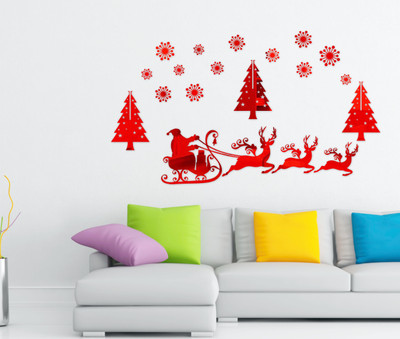 

Naveed Arts  Acrylic wall sticker Sticker(Pack of 1, Red mirror