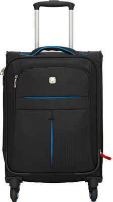 

Swiss Gear " SPINNER/BLACK/TURQUOISE Expandable Cabin Luggage -  inch(Black