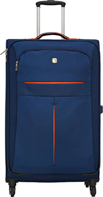 

Swiss Gear " Spinner Navy/ Orange Expandable Check-in Luggage -  inch(Blue