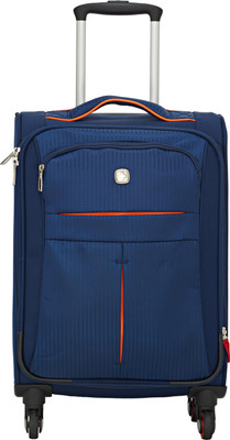 

Swiss Gear " Spinner Navy/ Orange Expandable Cabin Luggage -  inch(Blue