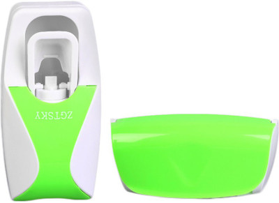 

Everbuy ZGT Automatic Toothpaste Dispenser-Random colors Plastic Toothbrush Holder(Green, Wall Mount)