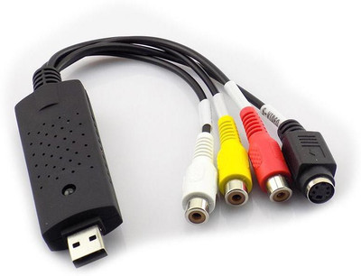 AVB  TV-out Cable EasyCap Capture Video And Audio Capturing Device Directly from TV(Multicolor, For Laptop)