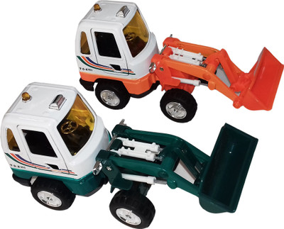 

kidoz kingdom DIE-CAST POWER MACHINE - Excavator(Green, Orange)