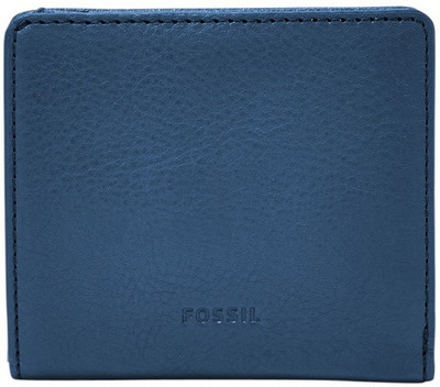 

Fossil Women Blue Genuine Leather Wrist Wallet(7 Card Slots), Marine