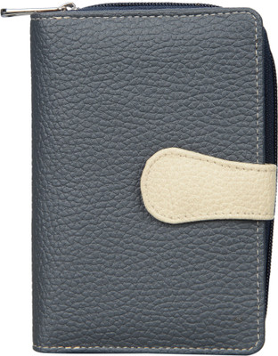 

LEATHERSTILE Women Grey Artificial Leather Wallet(6 Card Slots)