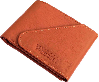 

Wenzest Men Tan Artificial Leather Wallet(3 Card Slots)