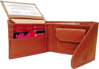 

Wenzest Men Tan Artificial Leather Wallet(3 Card Slots)
