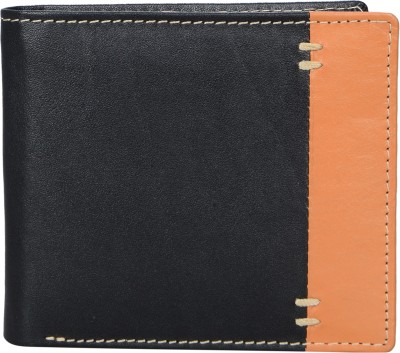 

LEATHERSTILE Men Black Genuine Leather Wallet(12 Card Slots)