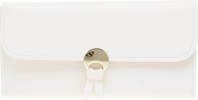 

Esbeda Women White Artificial Leather Wallet(13 Card Slots)