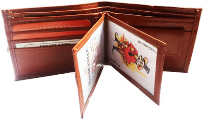 

Poland Men Tan Artificial Leather Wallet(7 Card Slots)