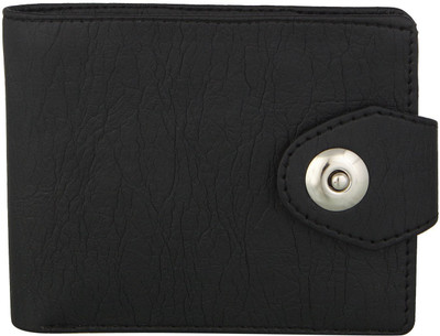 

ht collections Men Black Genuine Leather Wallet(4 Card Slots)