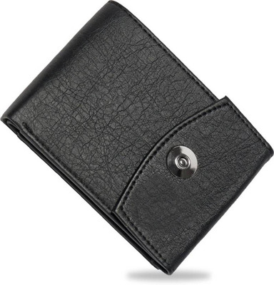 

Eagle Buzz Men Tan Genuine Leather Wallet(6 Card Slots), Black