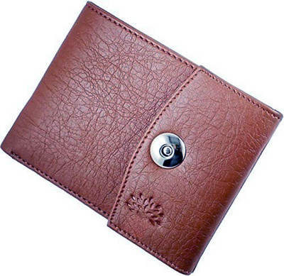 

Eagle Buzz Men Tan Genuine Leather Wallet(6 Card Slots), Brown